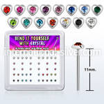 nyhrbxm bend it to fit nose studs silver 925 nose