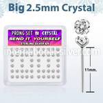 nyp19cx bend it to fit nose studs silver 925 nose