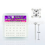 nyzbqc bend it to fit nose studs silver 925 nose