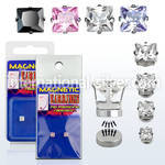pkmszq fake illusion body jewelry stainless steel ear lobe