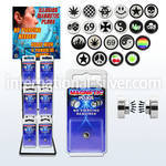 rkmmp6 cheaters  illusion plugs and tapers surgical steel 316l belly button