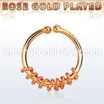 rssep12a fake illusion body jewelry silver 925 septum