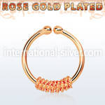 rssep12i fake illusion body jewelry silver 925 septum