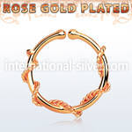 rssep12j fake illusion body jewelry silver 925 septum