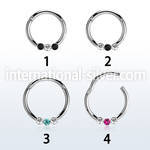 segh16ex surgical steel seamless and segment rings ear lobe eyebrow helix intim septum piercing