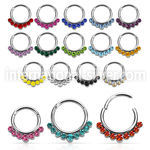 segh16p seamless segment rings surgical steel 316l ear lobe