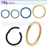 seght18 seamless segment rings anodized surgical steel 316l eyebrow