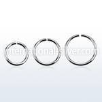 sel16 seamless segment rings surgical steel 316l ear lobe