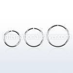 sel18 seamless segment rings surgical steel 316l ear lobe