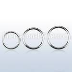 sel20 seamless segment rings surgical steel 316l ear lobe