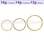sellg gold pvd plated surgical steel xl sized seamless ring