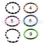 semt14 seamless segment rings anodized surgical steel 316l labrets chin