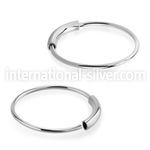 send surgical steel endless nose ring hoop