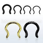 septd straight barbells anodized surgical steel 316l septum