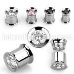 shprz tunnels gauges surgical steel 316l ear lobe