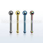 snbbt nose bone anodized surgical steel 316l nose