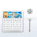 snbz2xc box w 316l steel nose bones, 20g w prong set 2mm cz
