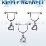 snpod16 straight barbells surgical steel 316l nipple