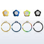 snrt1 fake illusion hoops anodized surgical steel 316l nose