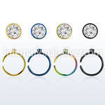 snrt2 fake illusion hoops anodized surgical steel 316l nose