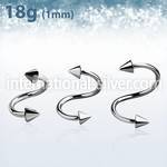 sp18cn3 spirals twisters surgical steel 316l eyebrow
