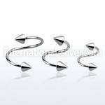 sp20cn spirals twisters surgical steel 316l eyebrow