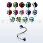 spefr3e spirals twisters surgical steel 316l eyebrow