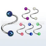 speuvbab spirals twisters acrylic body jewelry eyebrow