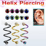 sphetmj spirals twisters anodized surgical steel 316l helix
