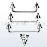 sudcn5 surface piercing surgical steel 316l surface piercings