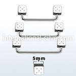 suddi5 surface piercing surgical steel 316l surface piercings