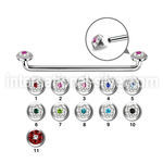 sudtaf5b straight barbells surgical steel 316l surface piercings