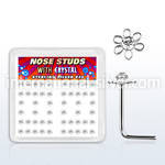 sxfl2c l shape nose studs silver 925 nose