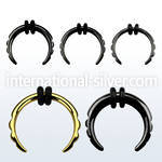 tpcp tapers anodized surgical steel 316l ear lobe