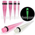 tpglr tapers acrylic body jewelry ear lobe