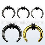 tpsp tapers anodized surgical steel 316l ear lobe