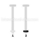 tr14 straight barbells bioflex ptfe tongue