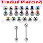 trg46 surgical steel barbells tragus piercing