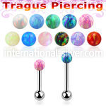 trgop3ss surgical steel barbells tragus piercing