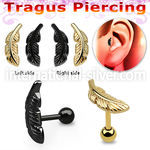 trgt2918 straight barbells anodized surgical steel 316l ear lobe