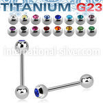 ubbc straight barbells titanium g23 implant grade tongue