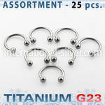 ublk22 horseshoes titanium g23 implant grade belly button