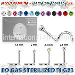 ublk490 l shape nose studs titanium g23 implant grade nose
