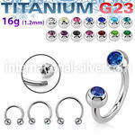 ucbejb4 titanium horseshoe 4mm press fit gem balls