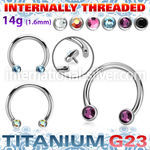 ucbfbih titanium horseshoe flat back gems internal