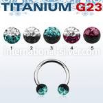 ucbfr5e horseshoes titanium g23 implant grade belly button