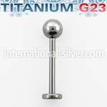 ulb4s labrets lip rings titanium g23 implant grade labrets chin