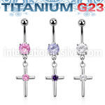 umcdz394 belly rings titanium g23 implant grade belly button
