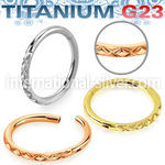 usgtsh23 pvd plating titanium segment hoop parallelogram