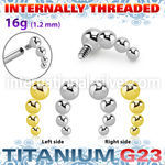 ush4in titanium four bead balls descending curve top